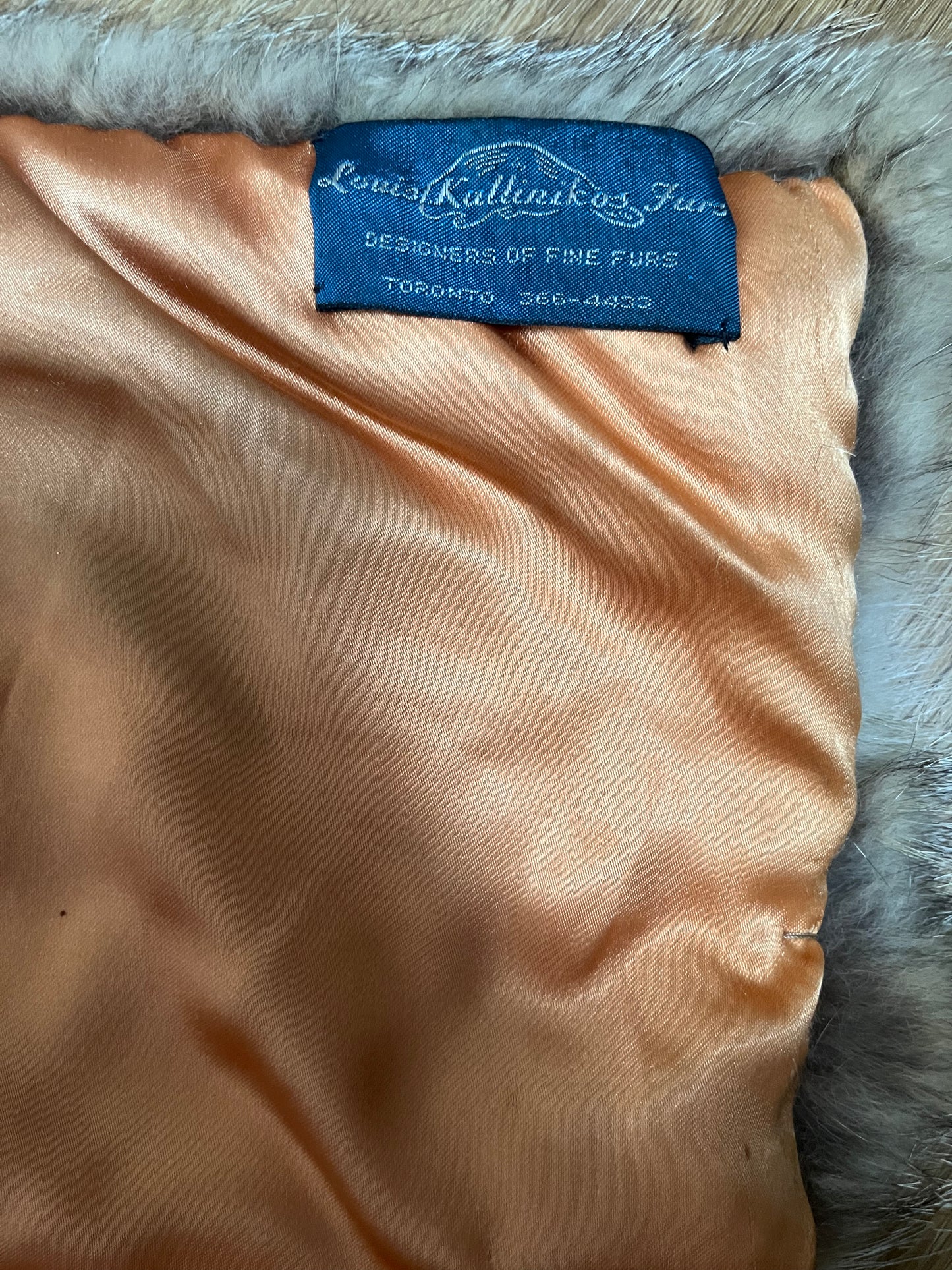 left at Studio 54 | 70s Canadian red fox | size petite-XS