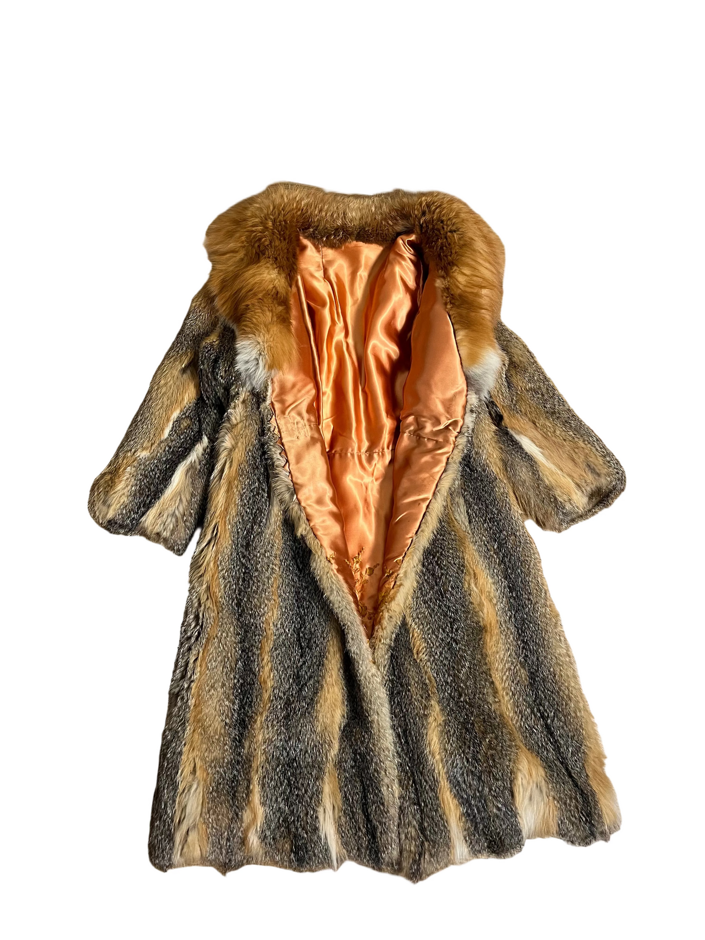 left at Studio 54 | 70s Canadian red fox | size petite-XS