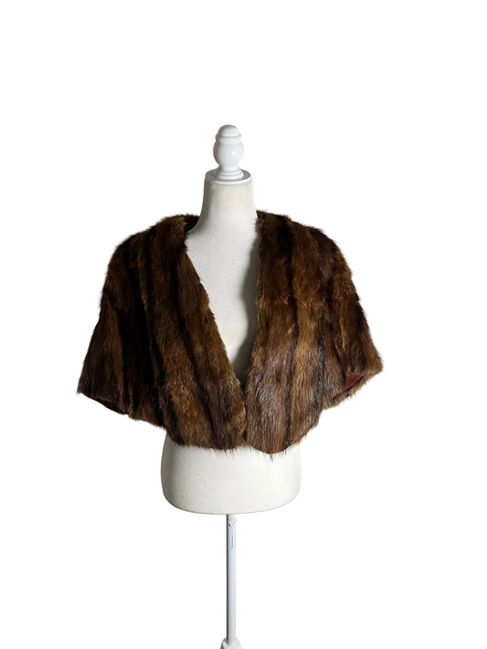 to catch a thief | mink cape | size S-M