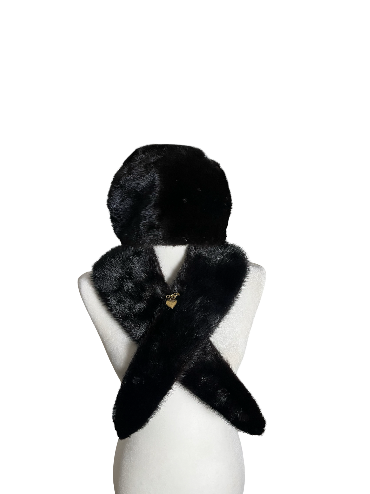dedicated to the one I love | fur hat & scarf set | size S-M