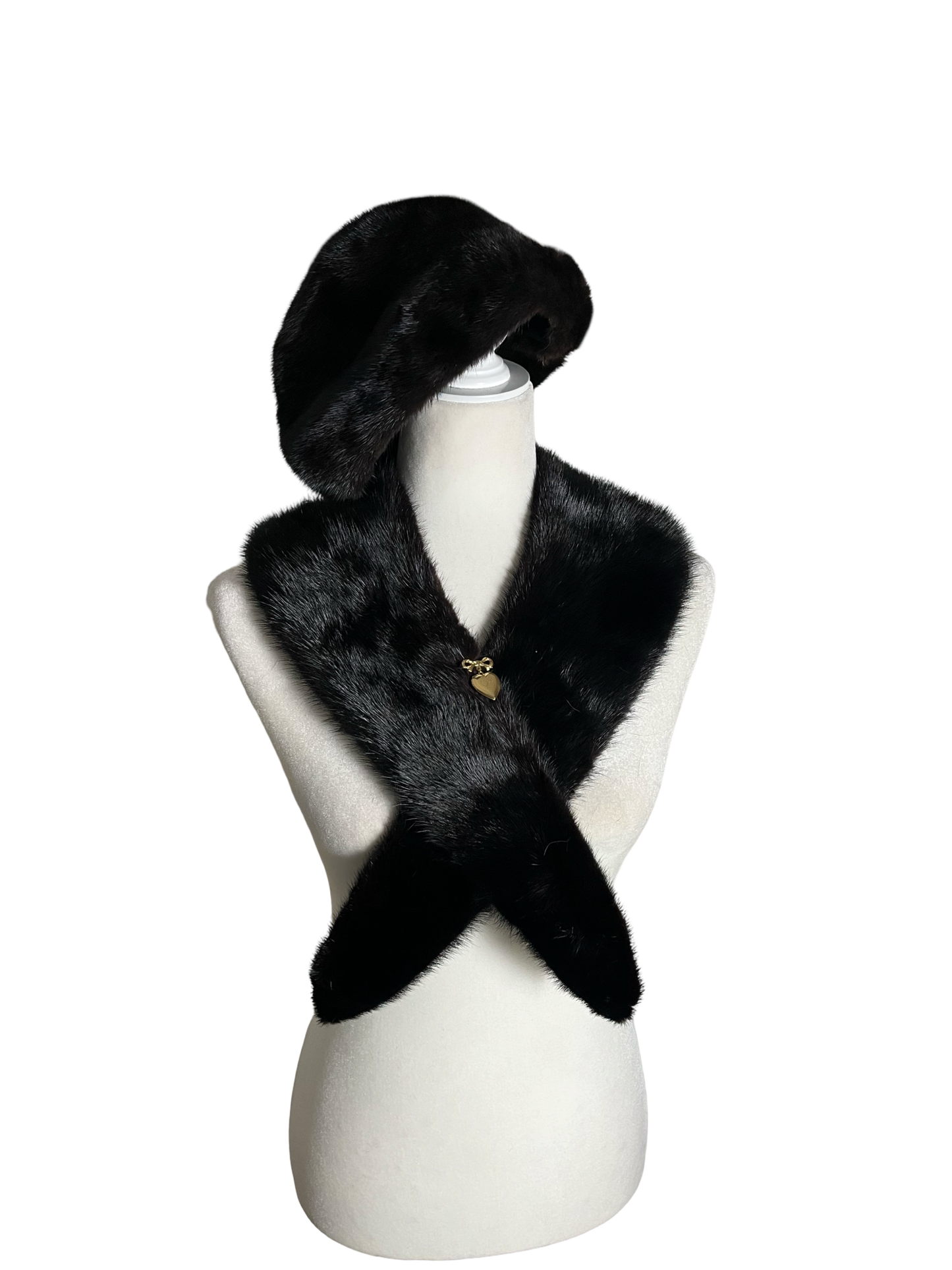 dedicated to the one I love | fur hat & scarf set | size S-M