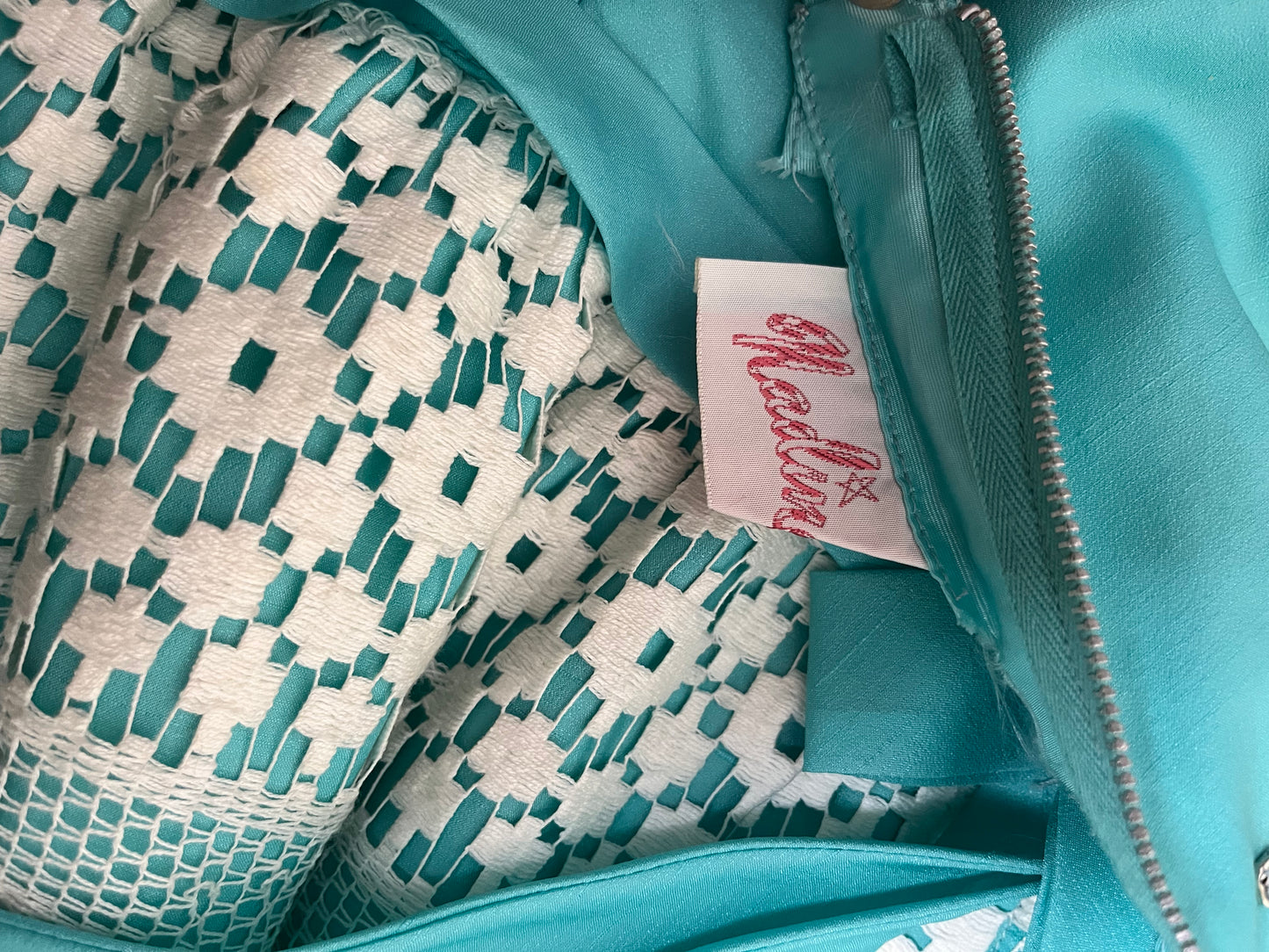 60s | tiffany blue gown| XS-S