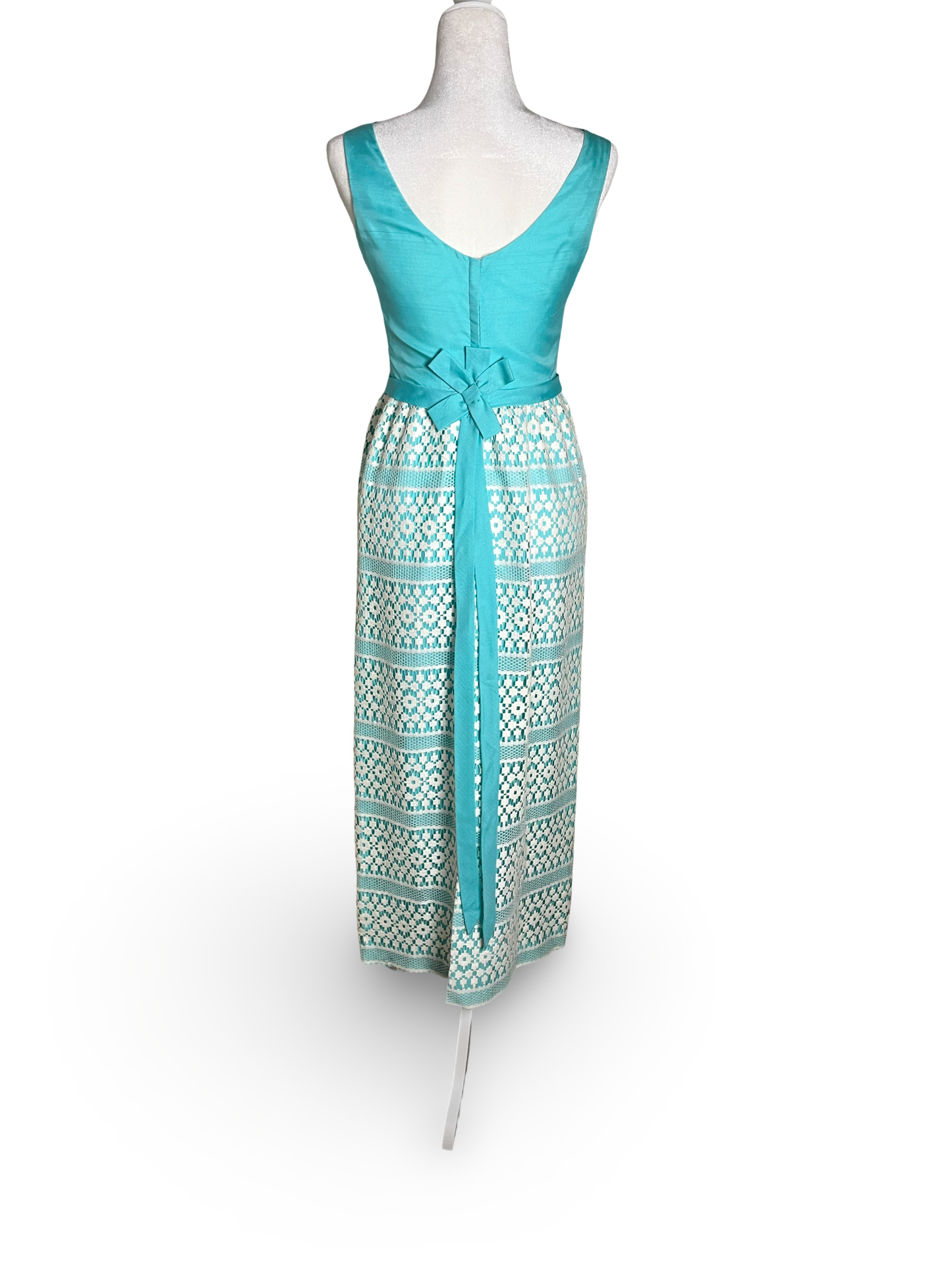 60s | tiffany blue gown| XS-S