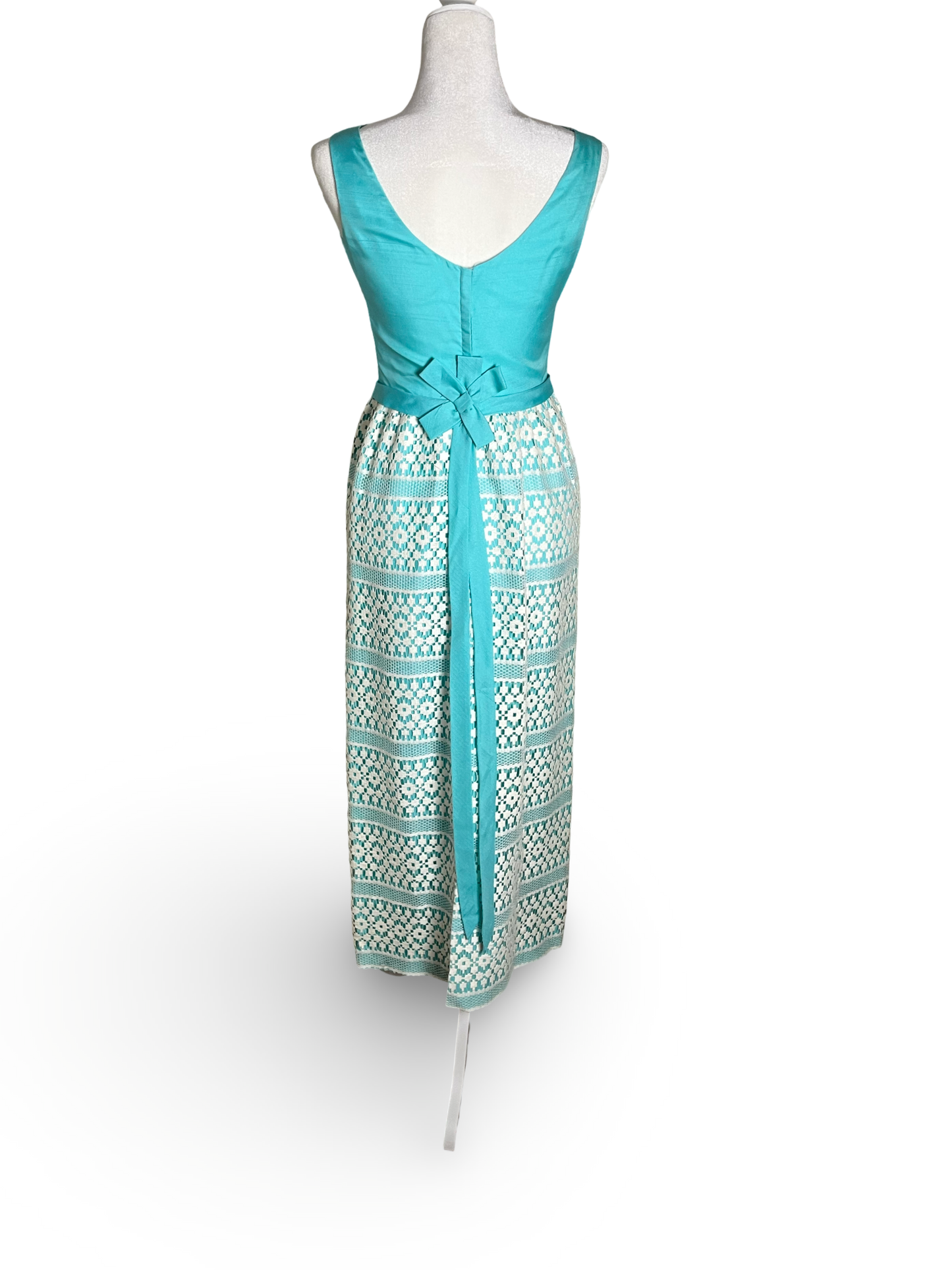 60s | tiffany blue gown| XS-S