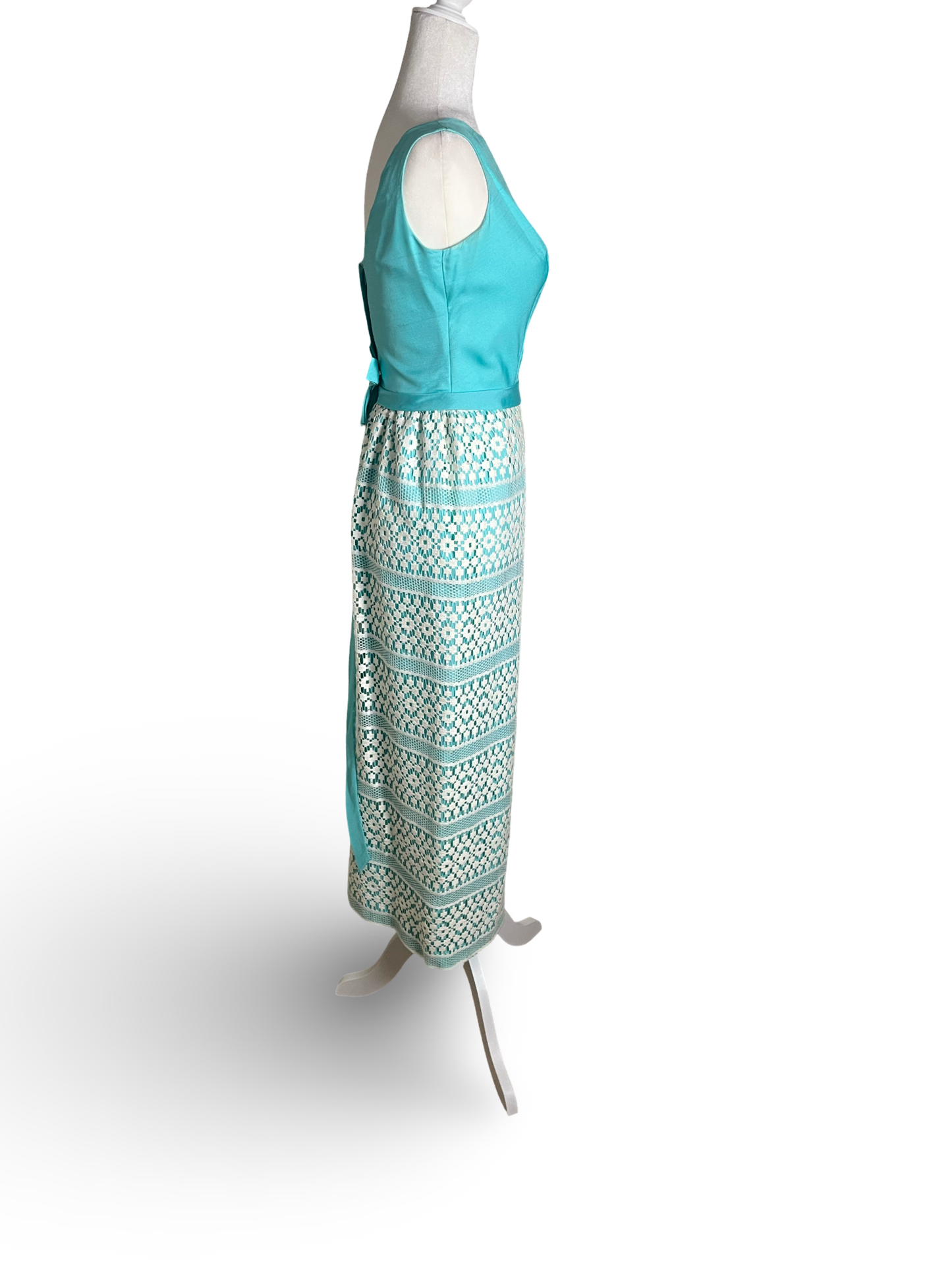 60s | tiffany blue gown| XS-S