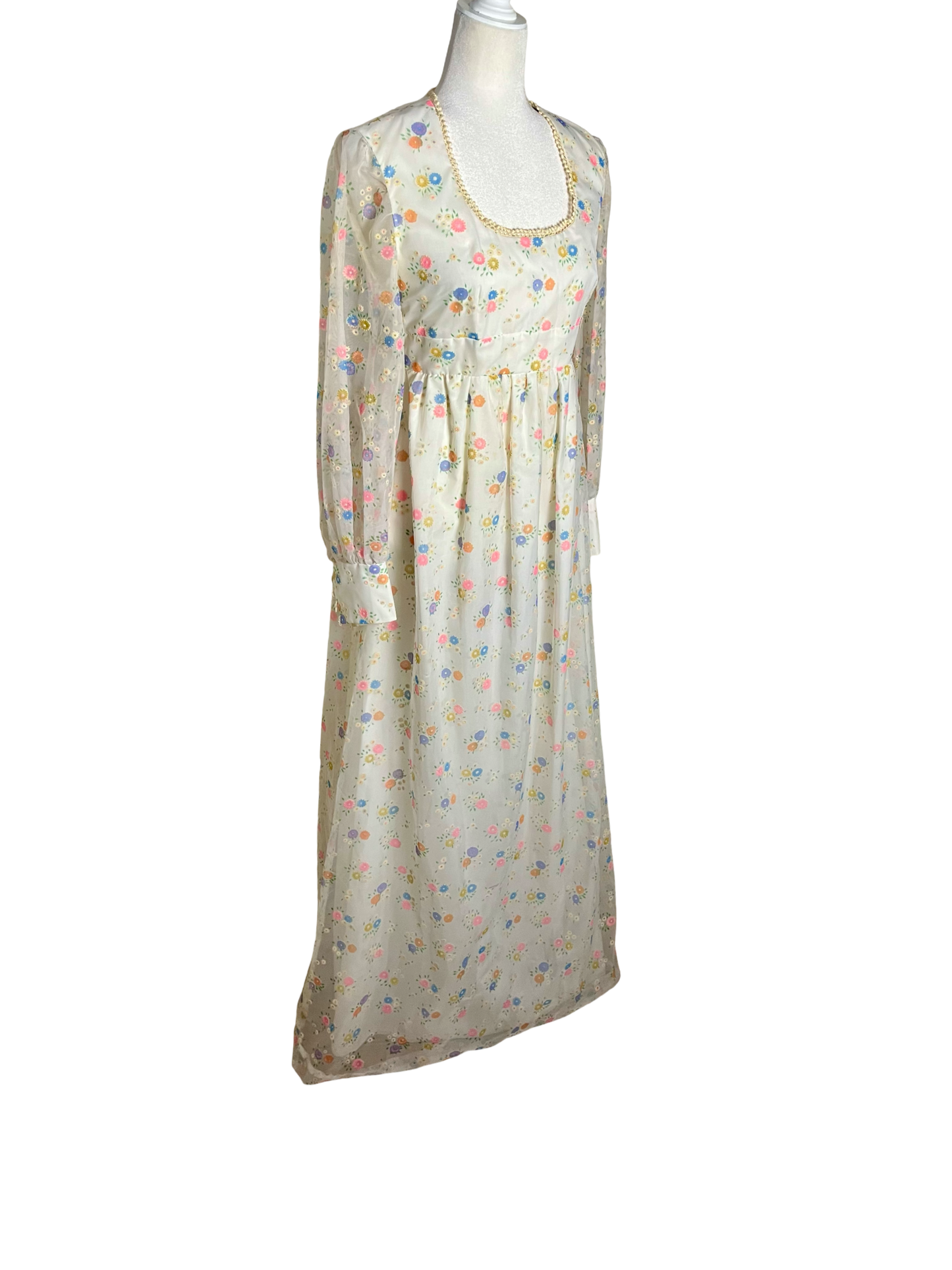 70s | flower child gown | S-M