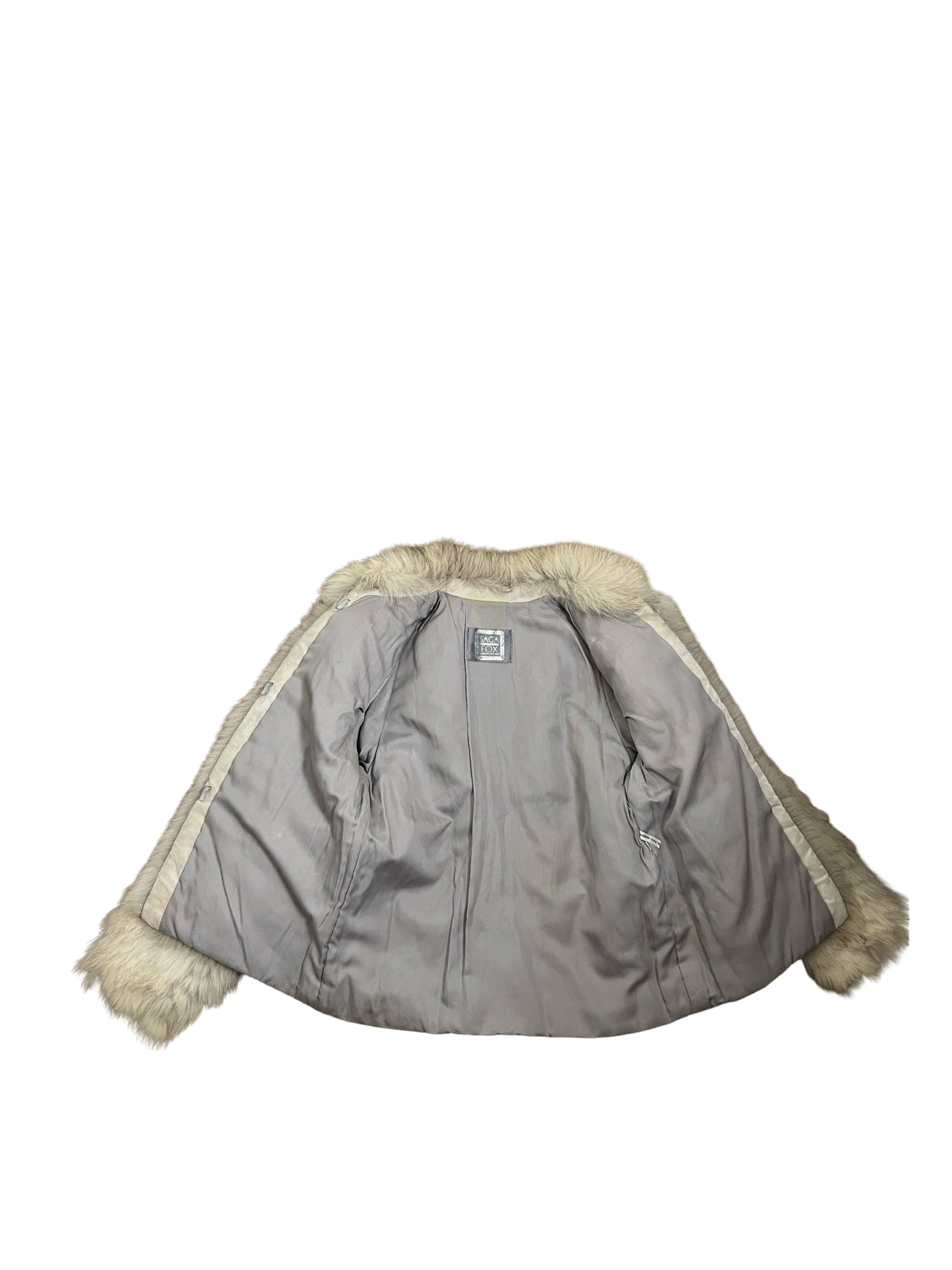 80s SAGA fox fur | XS-S | flaws noted