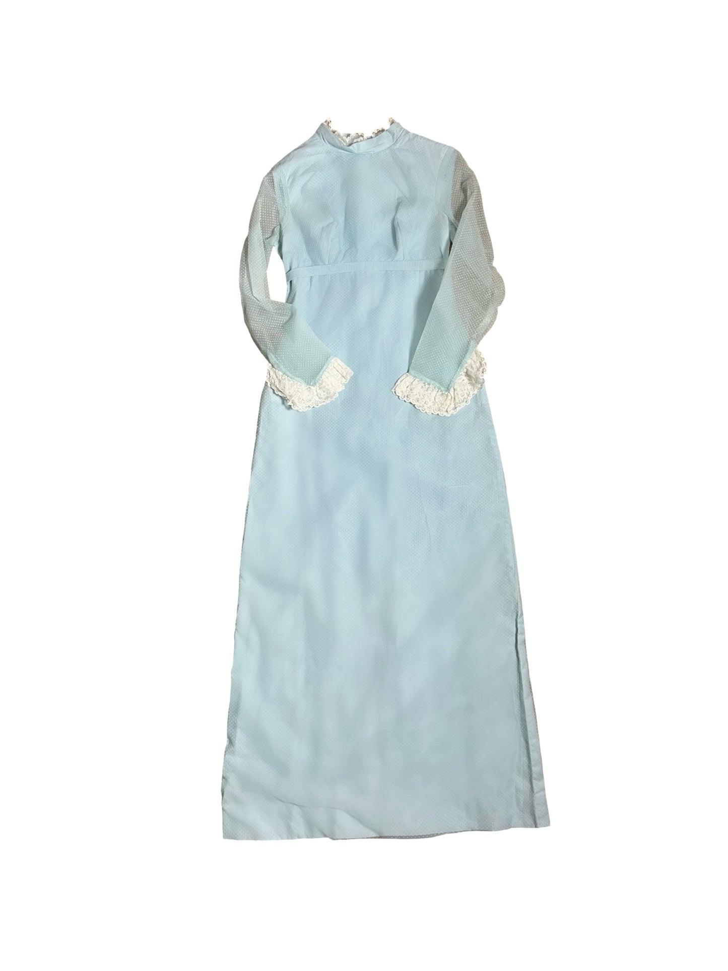 60s | pale powder blue gown | XS-S