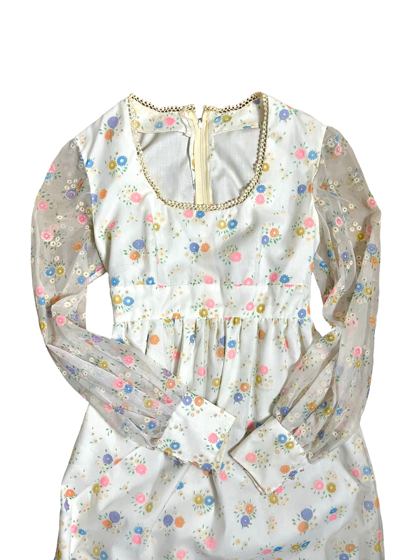 70s | flower child gown | S-M