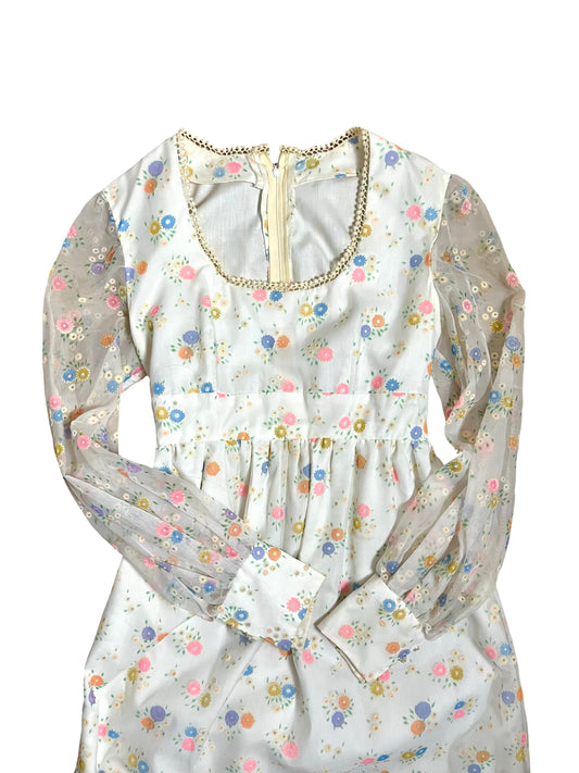 70s | flower child gown | S-M