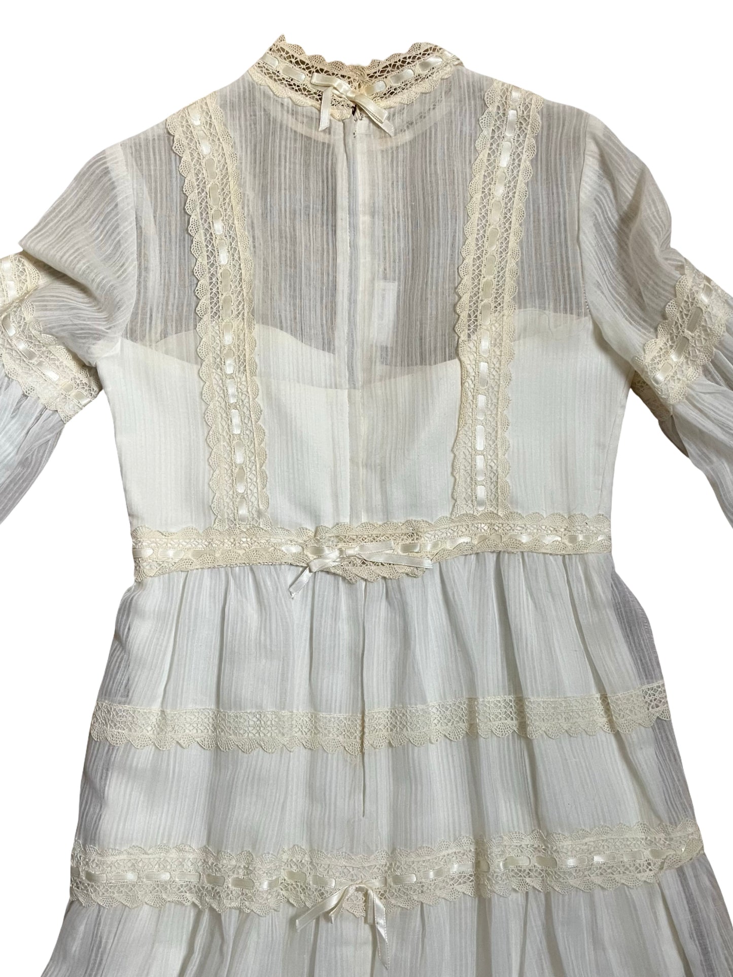 70s | angelic victorian revival gown | S-M