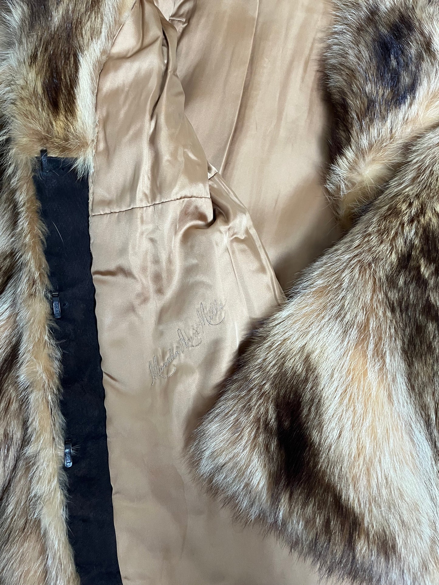 strawberry blonde | 70s raccoon fur | size S-M