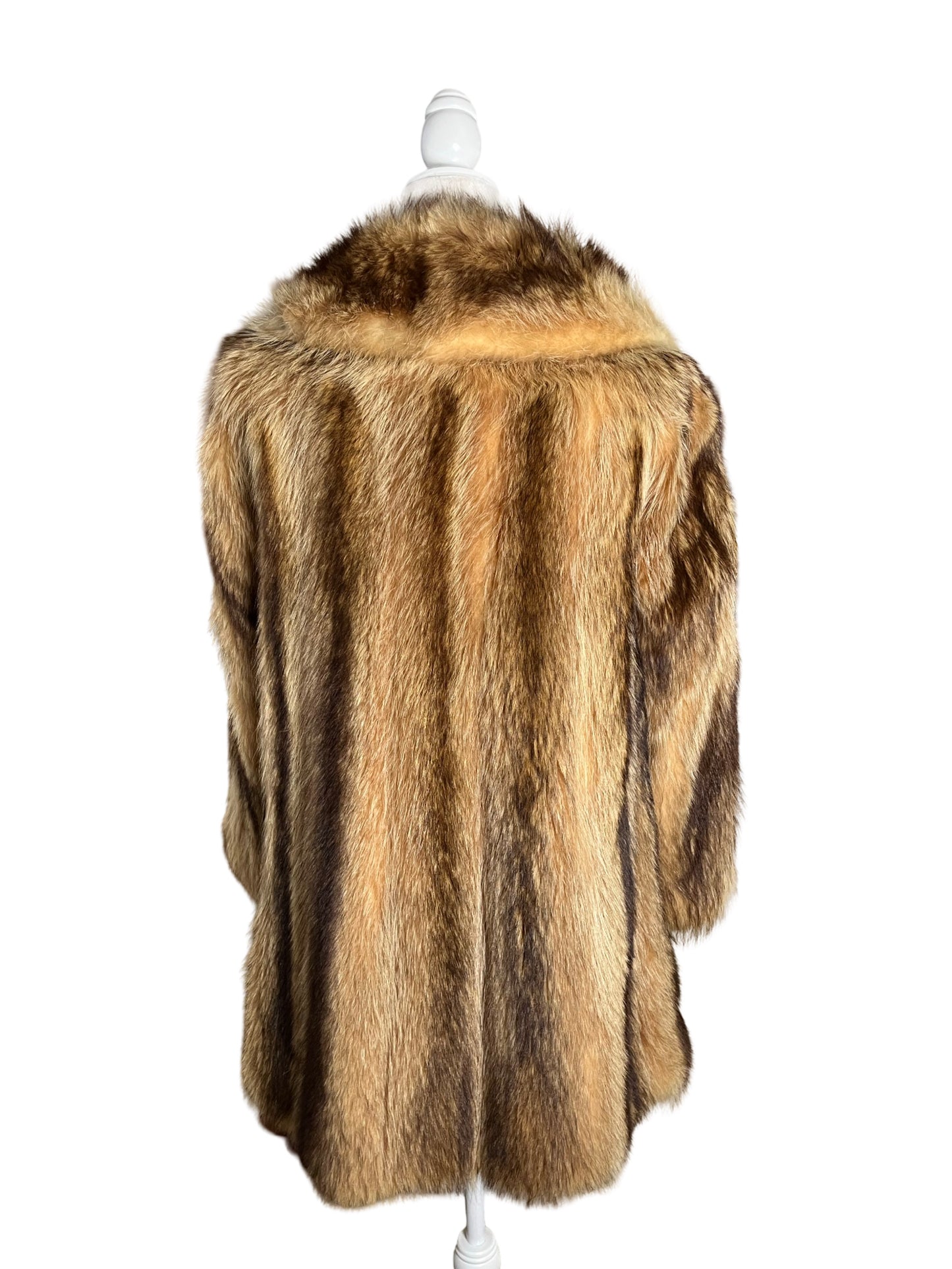 strawberry blonde | 70s raccoon fur | size S-M