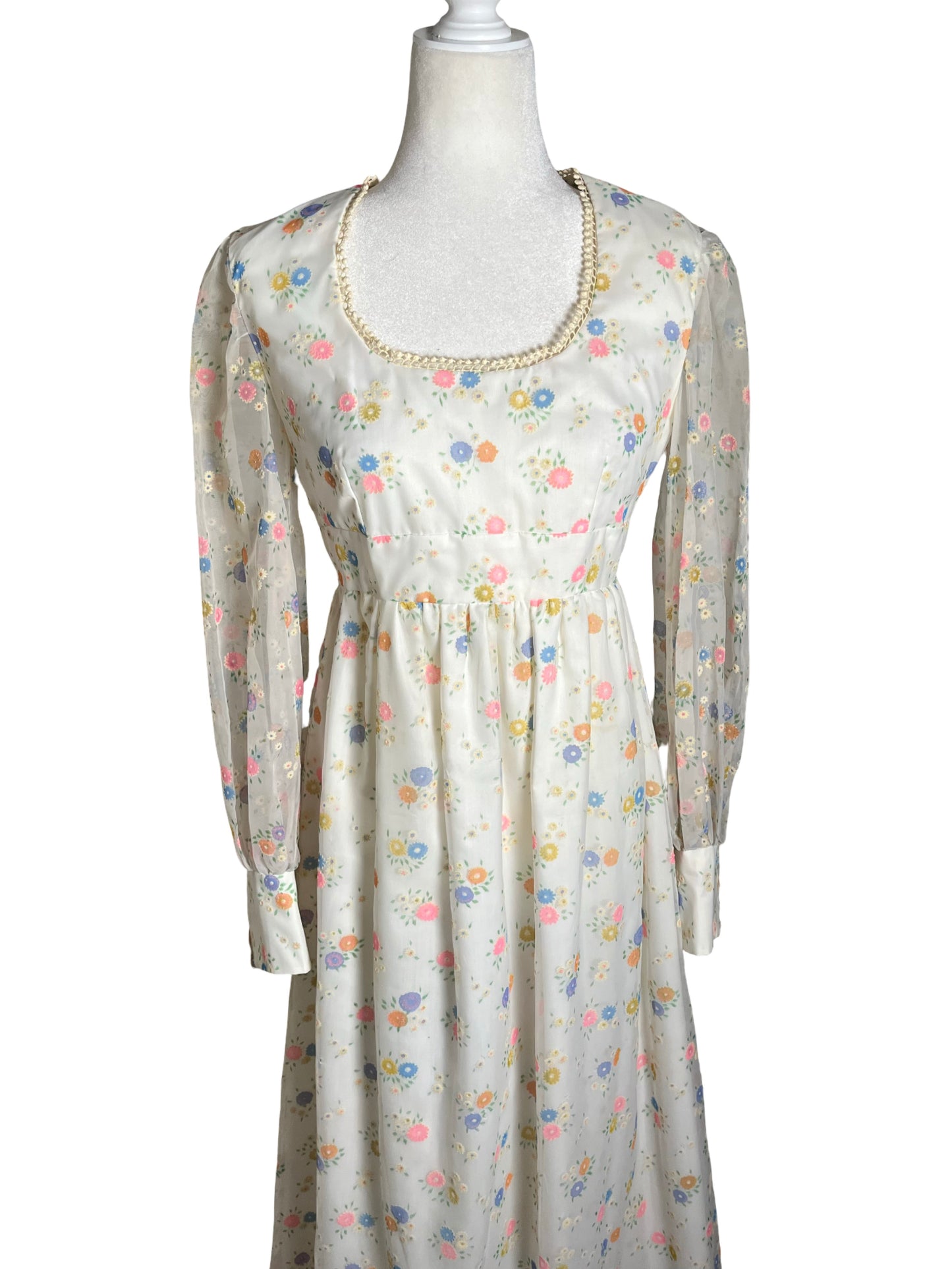 70s | flower child gown | S-M