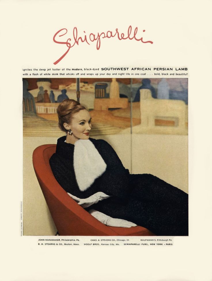 the black & white ball | 60s SCHIAPARELLI persian wool| size S